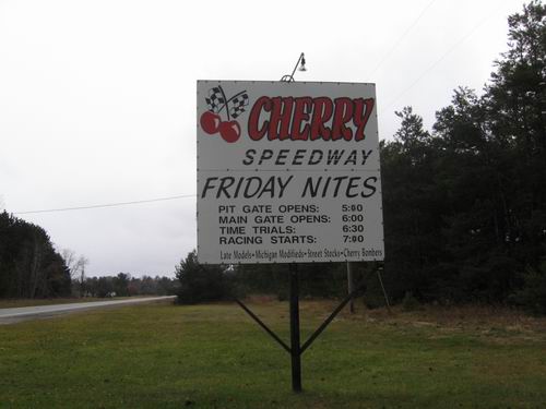 Cherry Speedway (Cherry Raceway) - Sign